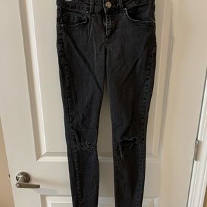 High waisted, Black skinny jeans, size 00, ASOS